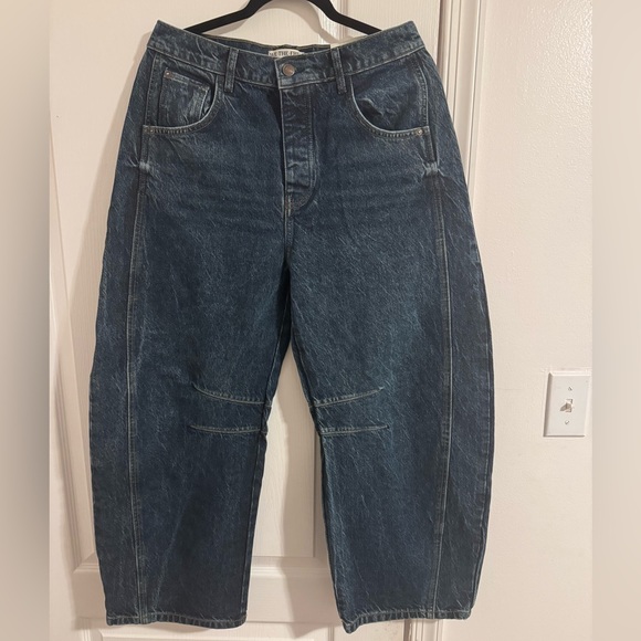 We The Free Dark Blue Wide Leg Jeans - Picture 3 of 6